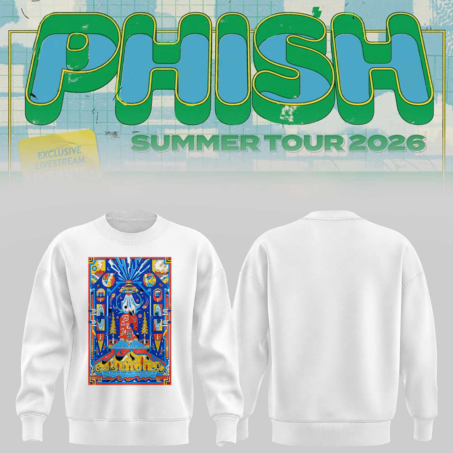 Phish Commerce City CO 2026 Event Tee On Sept 4 5 6 2026 Sweatshirt