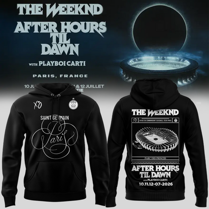 Paris Saint-Germain F.C. x The Weekend Black Hoodie 2026