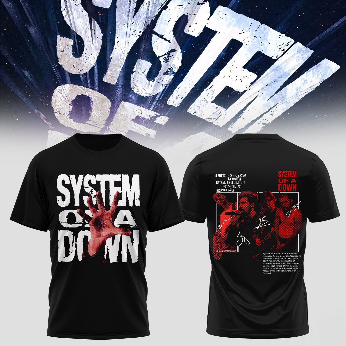 .SYSTEM OF A DOWN – 2026 COLLECTION TEE