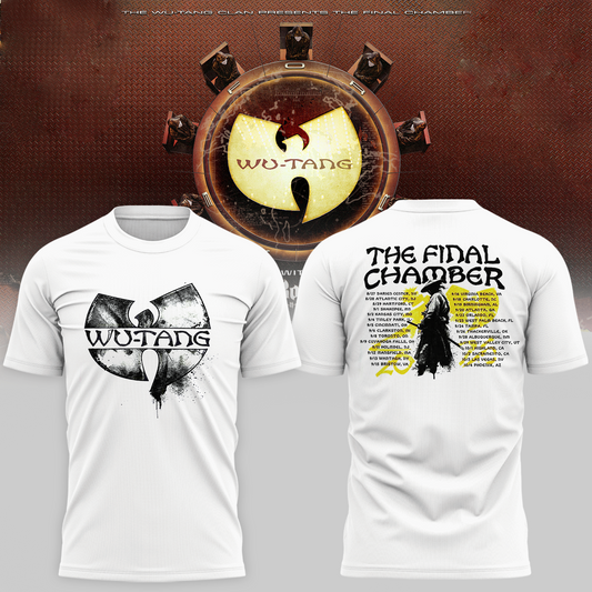 Wu-Tang Clan The Final Chamber 2026 North America Tour Merch The Samurai White T-Shirt