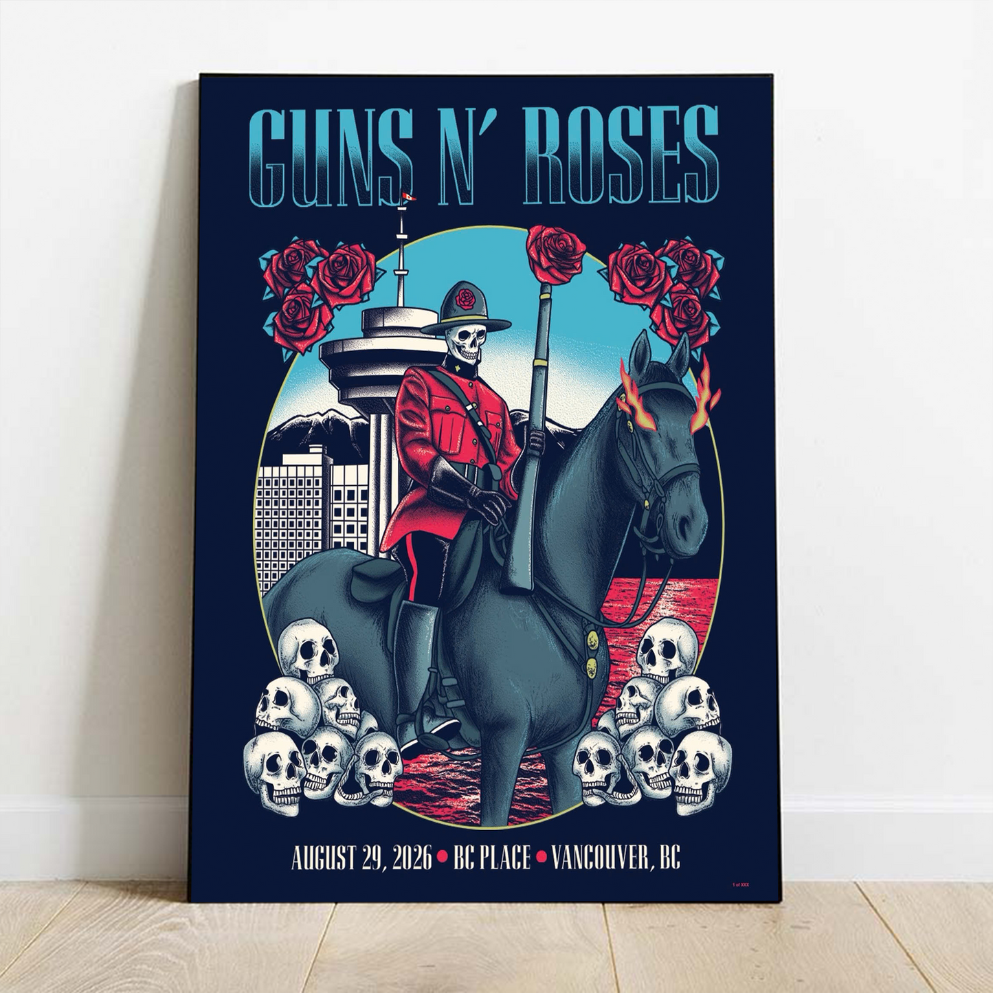 Limited Edition Guns N’ Roses Tour 2026 poster