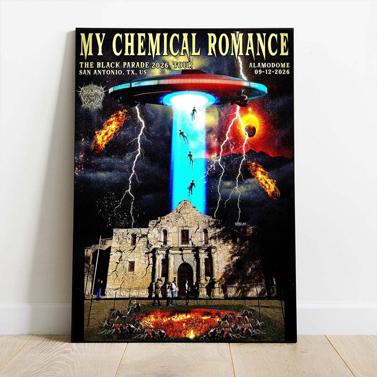 My Chemical Romance The Black Parade 2026 San Antonio Texas Alamodome September 12 Poster