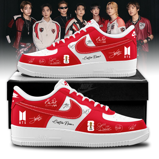 Limited Edition BTS FIFA World Cup Finals Half-Time Show AF1 Sneakers