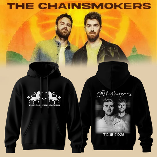 The Chainsmokers Tour 2026 Premium All-Over Print Hoodie V4