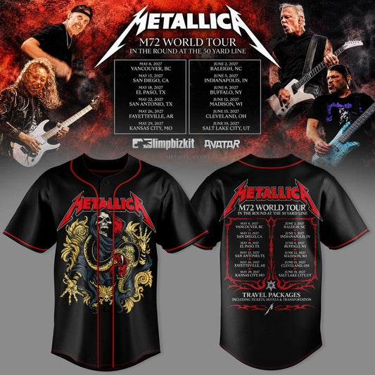 M72 World Tour 2026-2027 3D Graphic Baseball Jersey V3