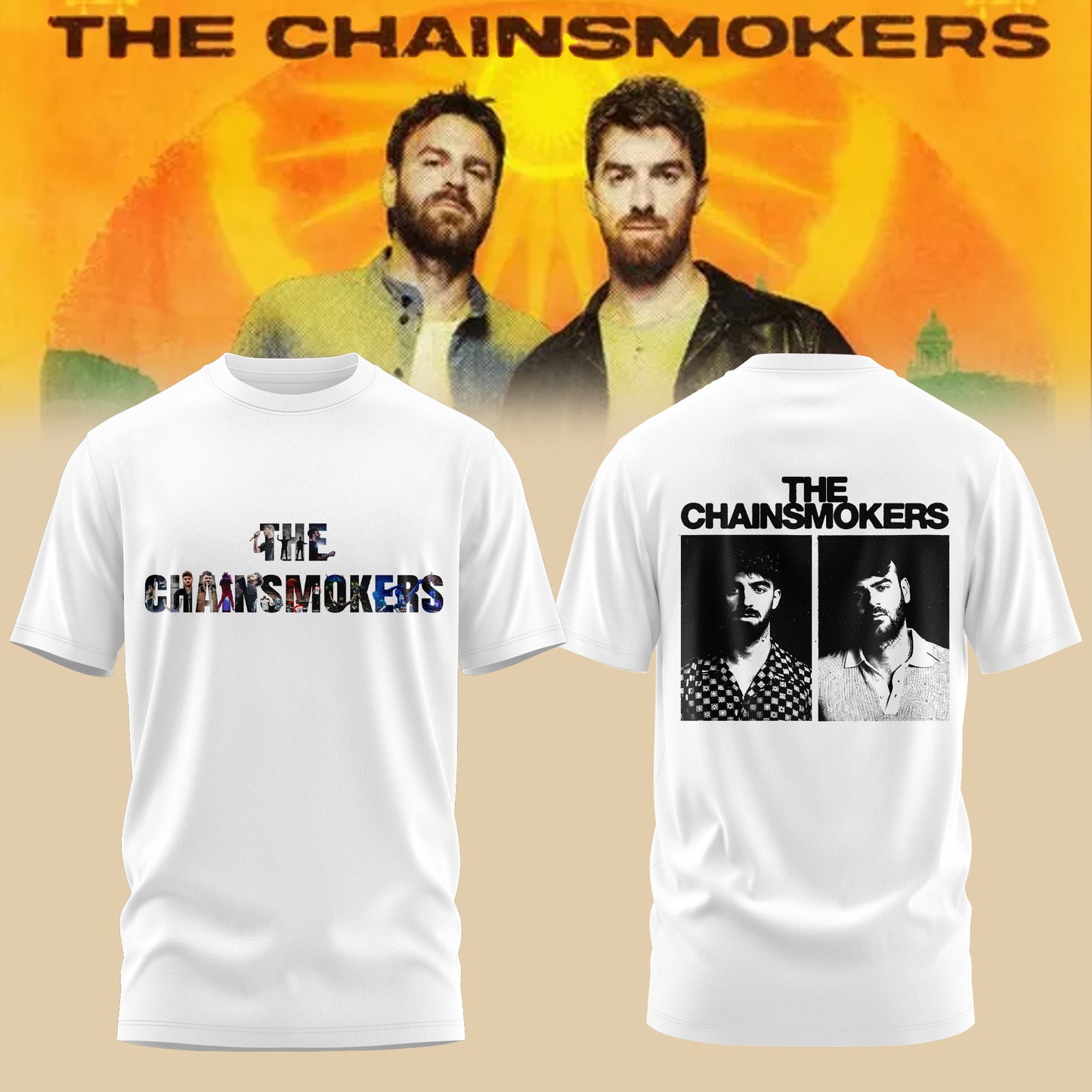 The Chainsmokers Tour 2026 Premium Graphic T-Shirt V1
