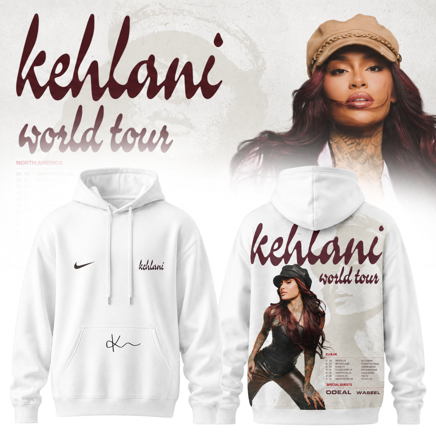 .Kehlani ”Kehlani World Tour ” Hoodie