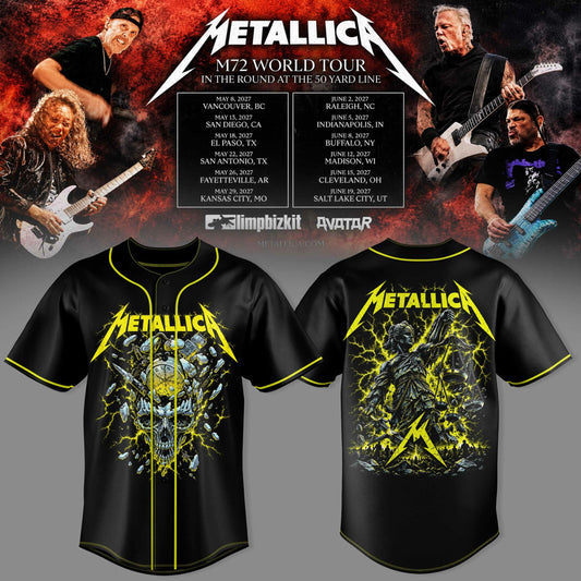 M72 World Tour 2026-2027 3D Graphic Baseball Jersey V4