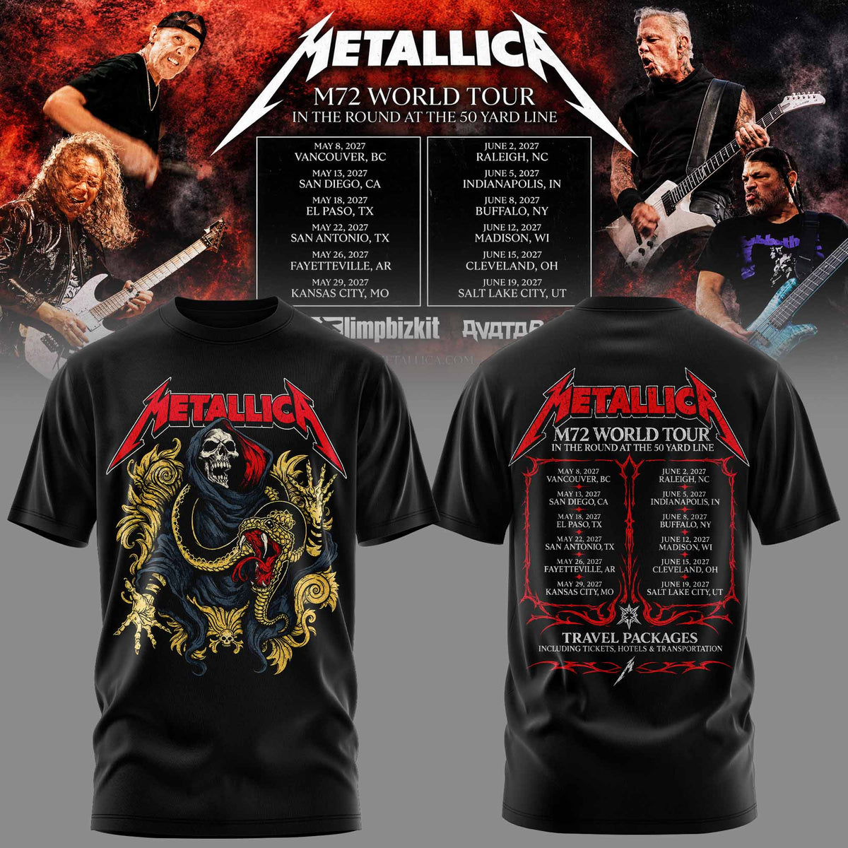 M72 World Tour 2026-2027 3D All-Over Print Graphic T-Shirt V3