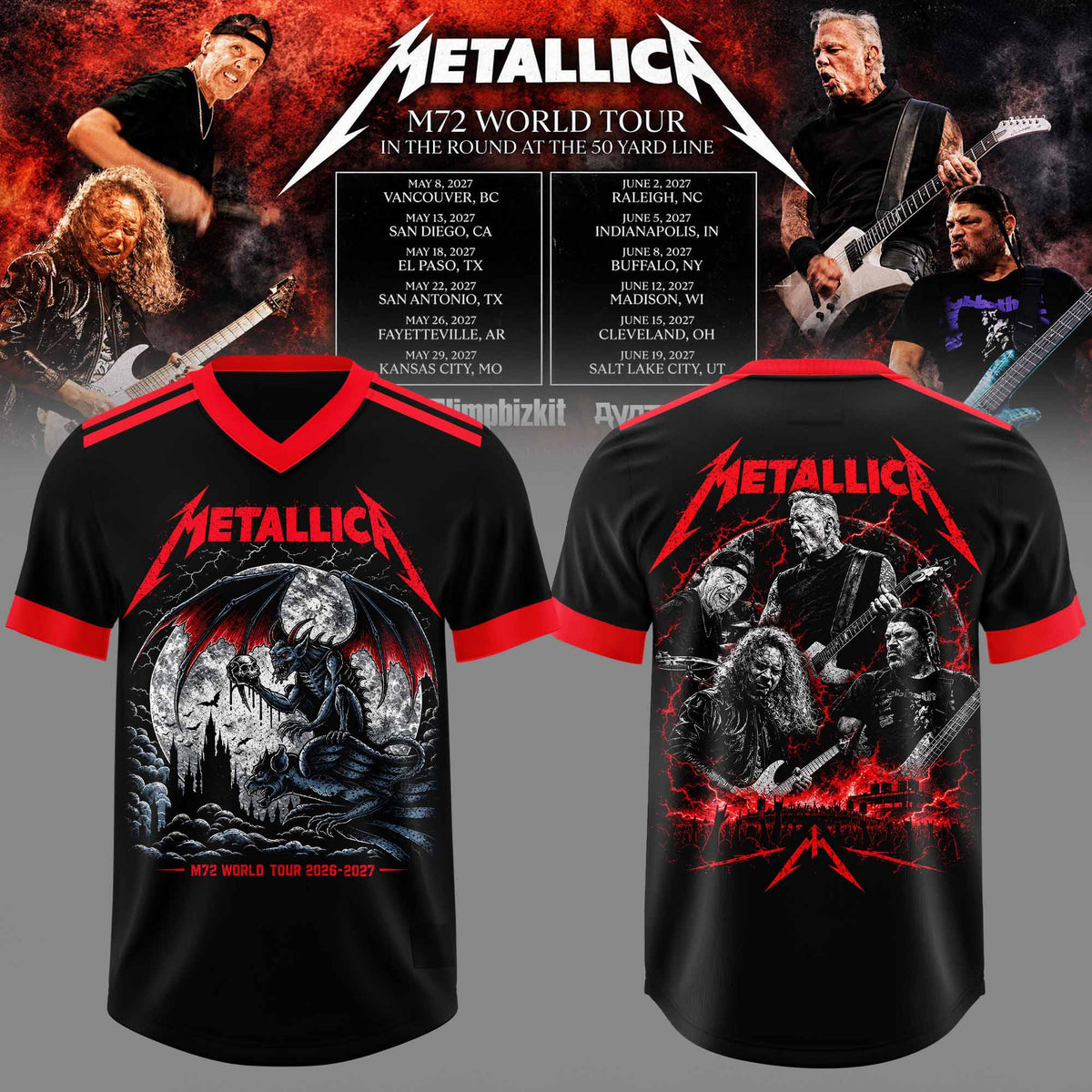 _M72 World Tour 2026-2027 3D Graphic Football Jersey V5