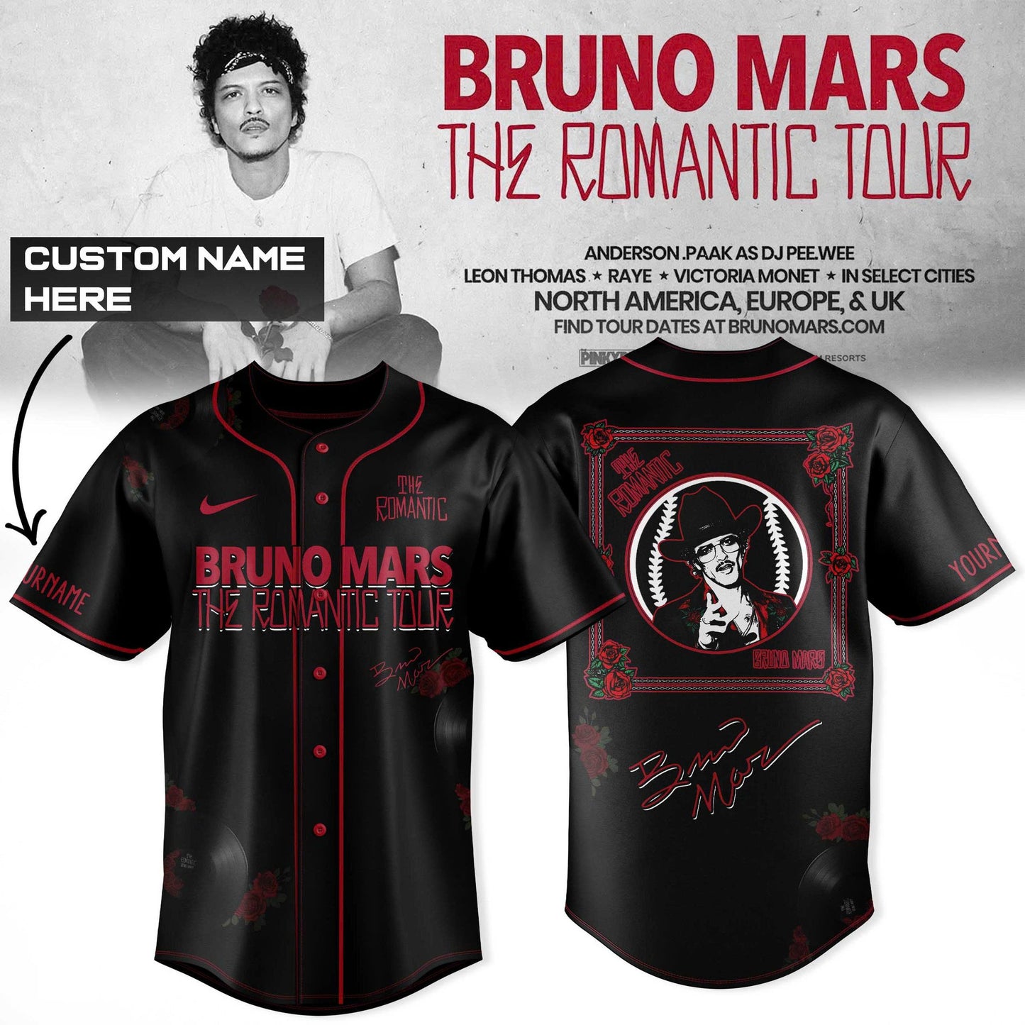 . 🎤 Bruno Mars – The Romantic Tour US & UK 2026