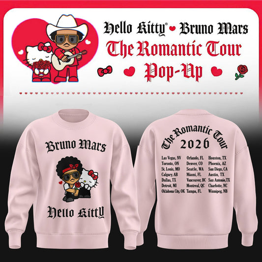 .Hello Kitty x Bruno Mars “The Romantic Tour ” Exclusive Merchandise