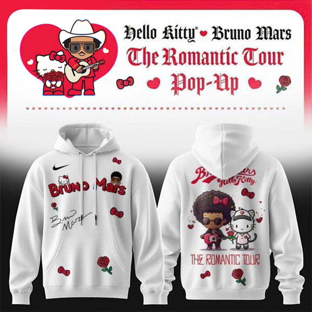 . Hello Kitty x Bruno Mars “The Romantic Tour ” Exclusive Merchandise