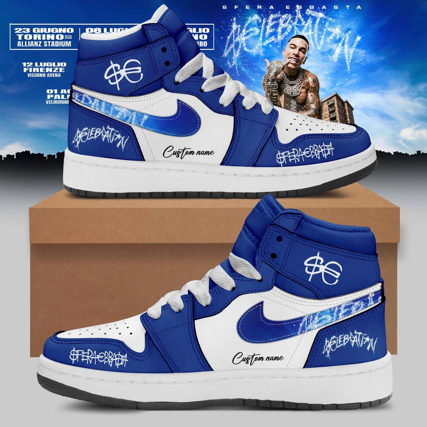 .Sfera Ebbasta Tour 2026 Limited Shoes 1