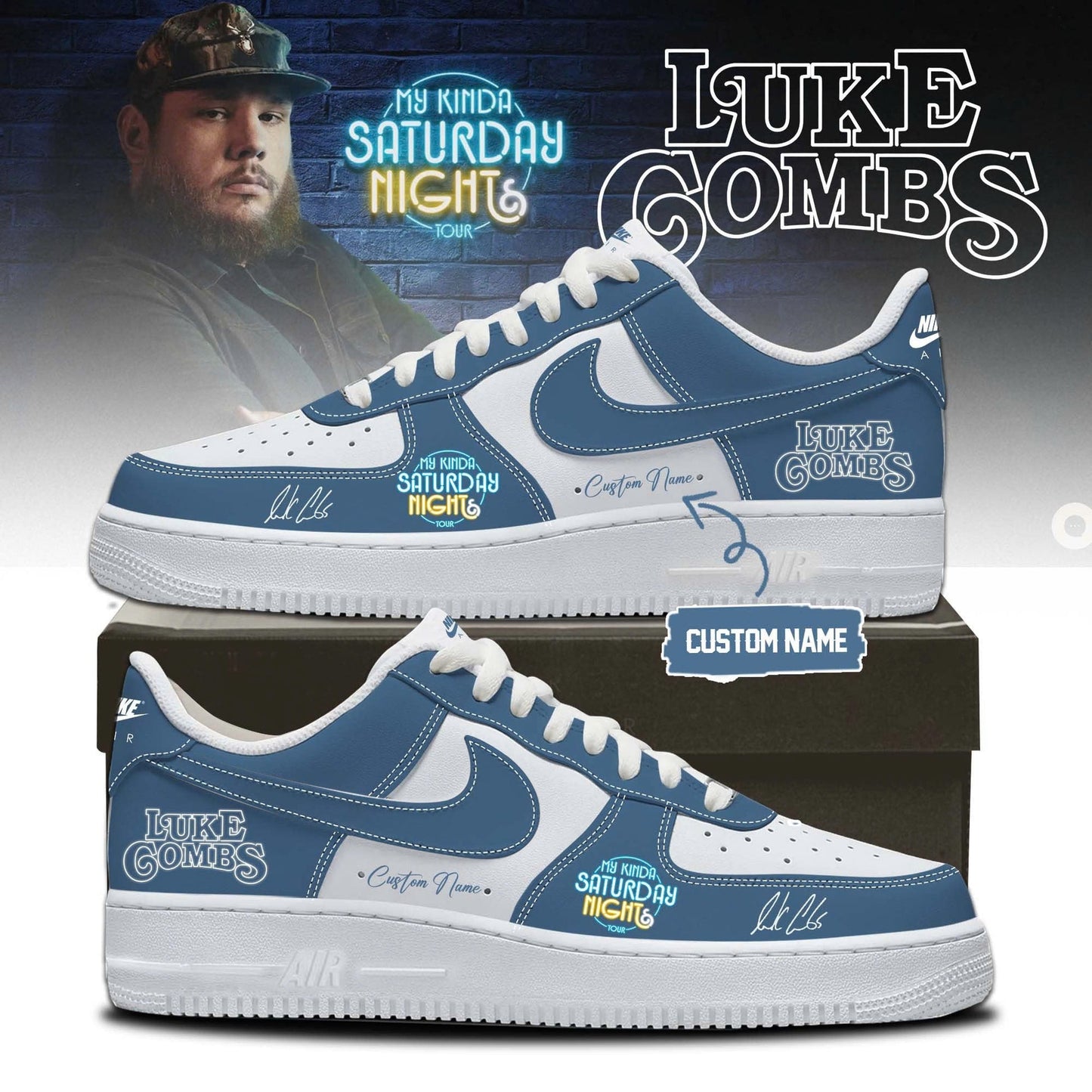 Luke Combs ”My Kinda Saturday Night Tour 2026” Limited Edition Signature – Shoes 2