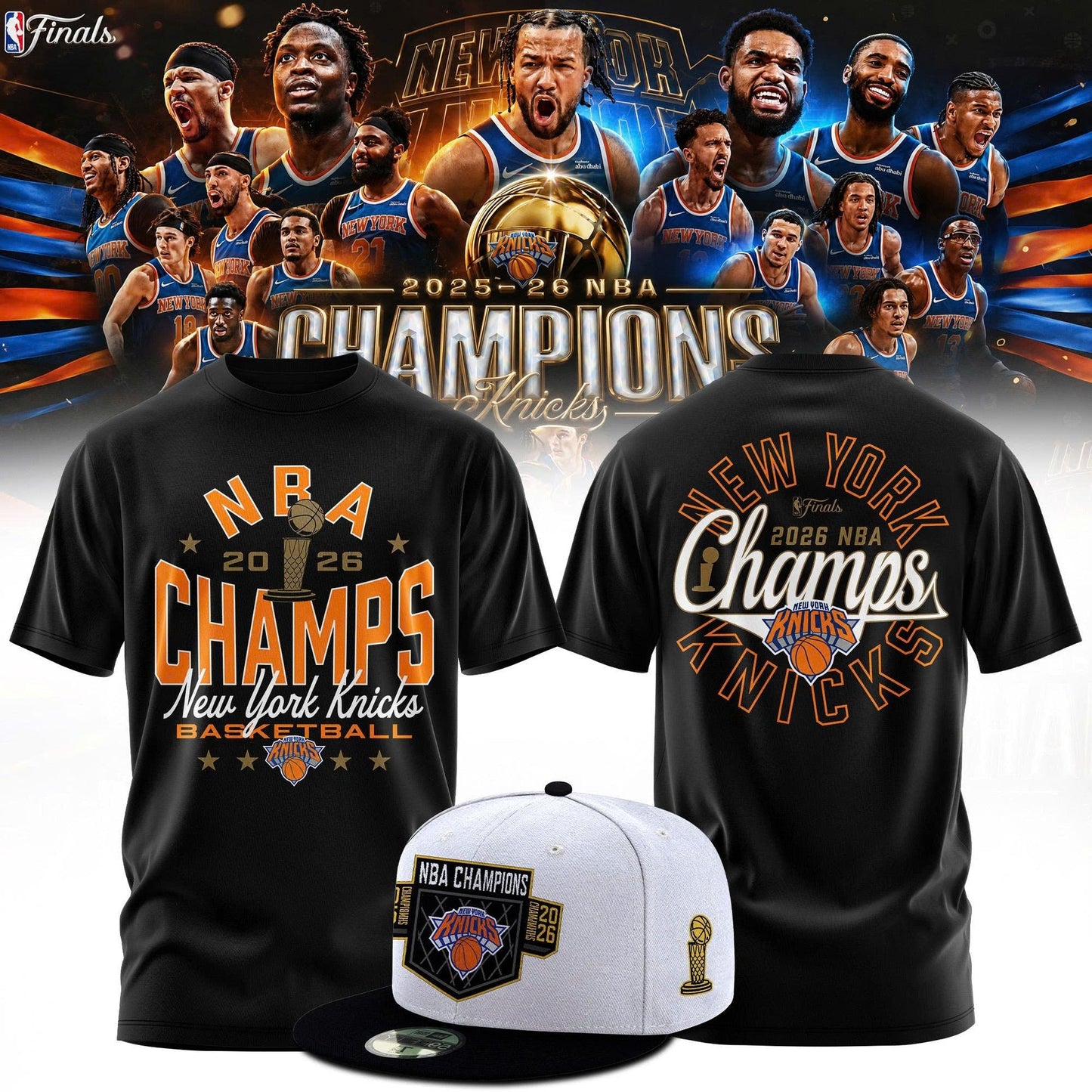 New York Knick 2026 Champions Tshirt
