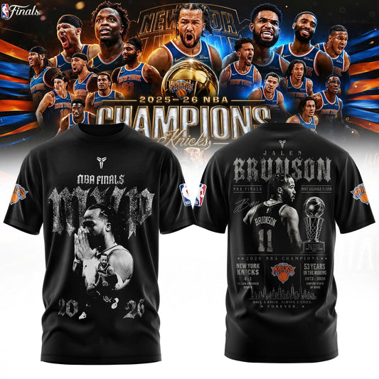 Jalen Brunson New York Knicks 2026 Finals MVP T-Shirt