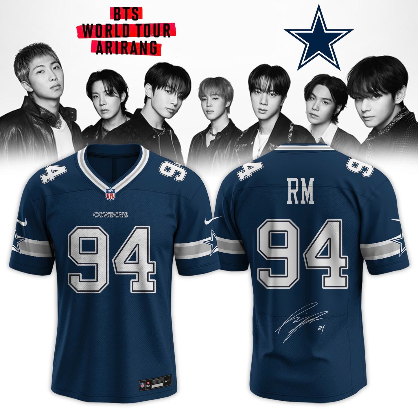 Dallas Cowboys x BTS World Tour 2026 Limited Edition Jersey