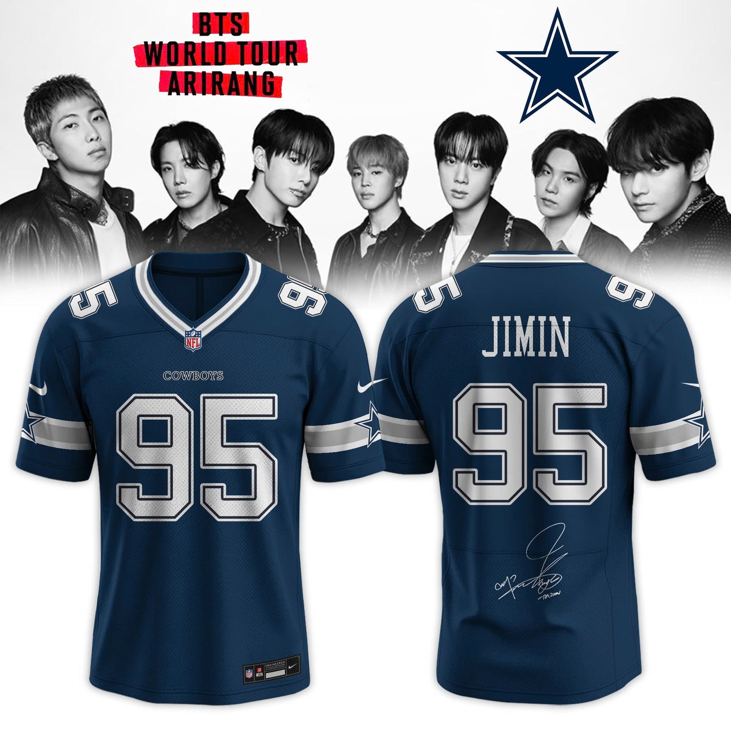 Dallas Cowboys x BTS World Tour 2026 Limited Edition Jersey