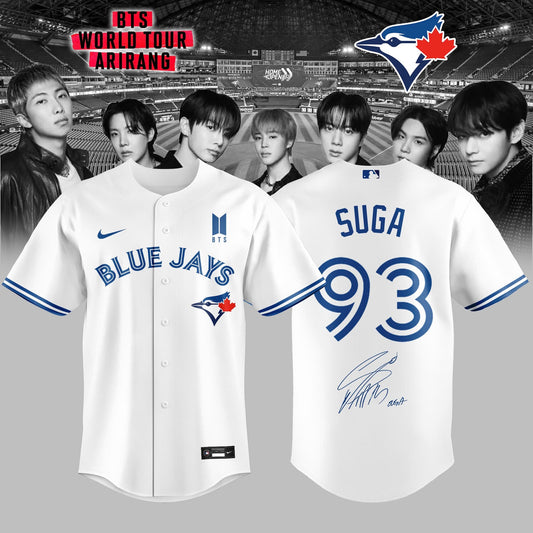 Toronto Blue Jays x SUGA 93 BTS World Tour 2026 Limited Edition Jersey