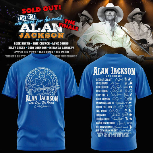 Exclusive Version Alan Jackson “Last Call… The Finale” 2026 Tshirt