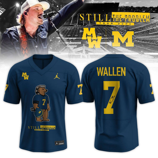 Michigan Wolverines X Morgan Wallen Still The Problem Tour 2026 Jersey