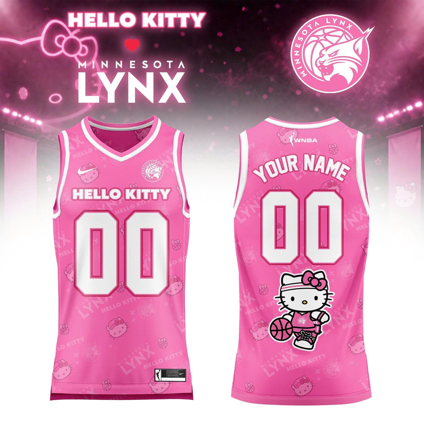 WNBA x Hello Kitty Game Day 2026 Limited Edition Basketball Jersey