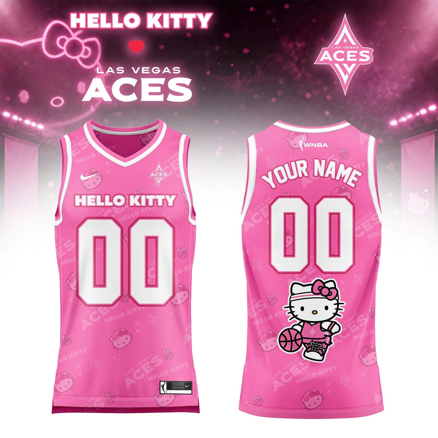 WNBA x Hello Kitty Game Day 2026 Limited Edition Basketball Jersey