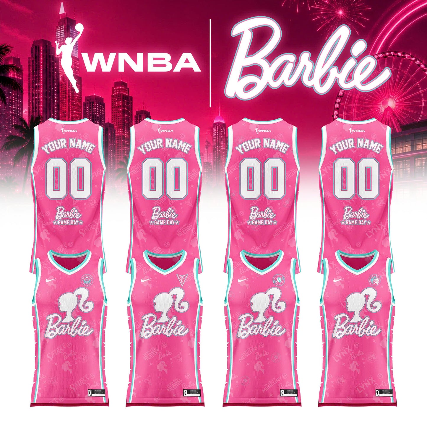 WNBA x Barbie Game Day 2026 Limited Edition Basketball Jersey