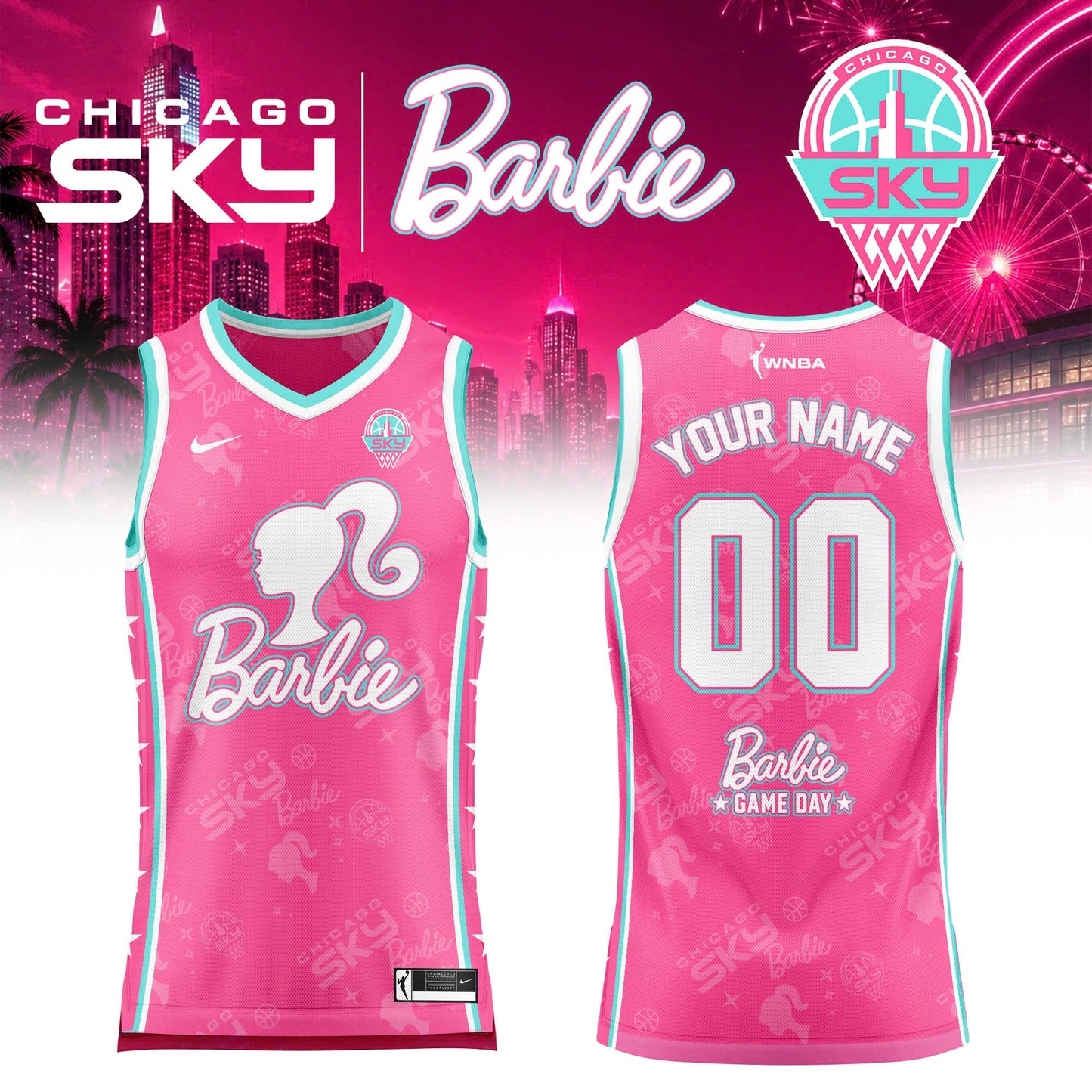 WNBA x Barbie Game Day 2026 Limited Edition Basketball Jersey