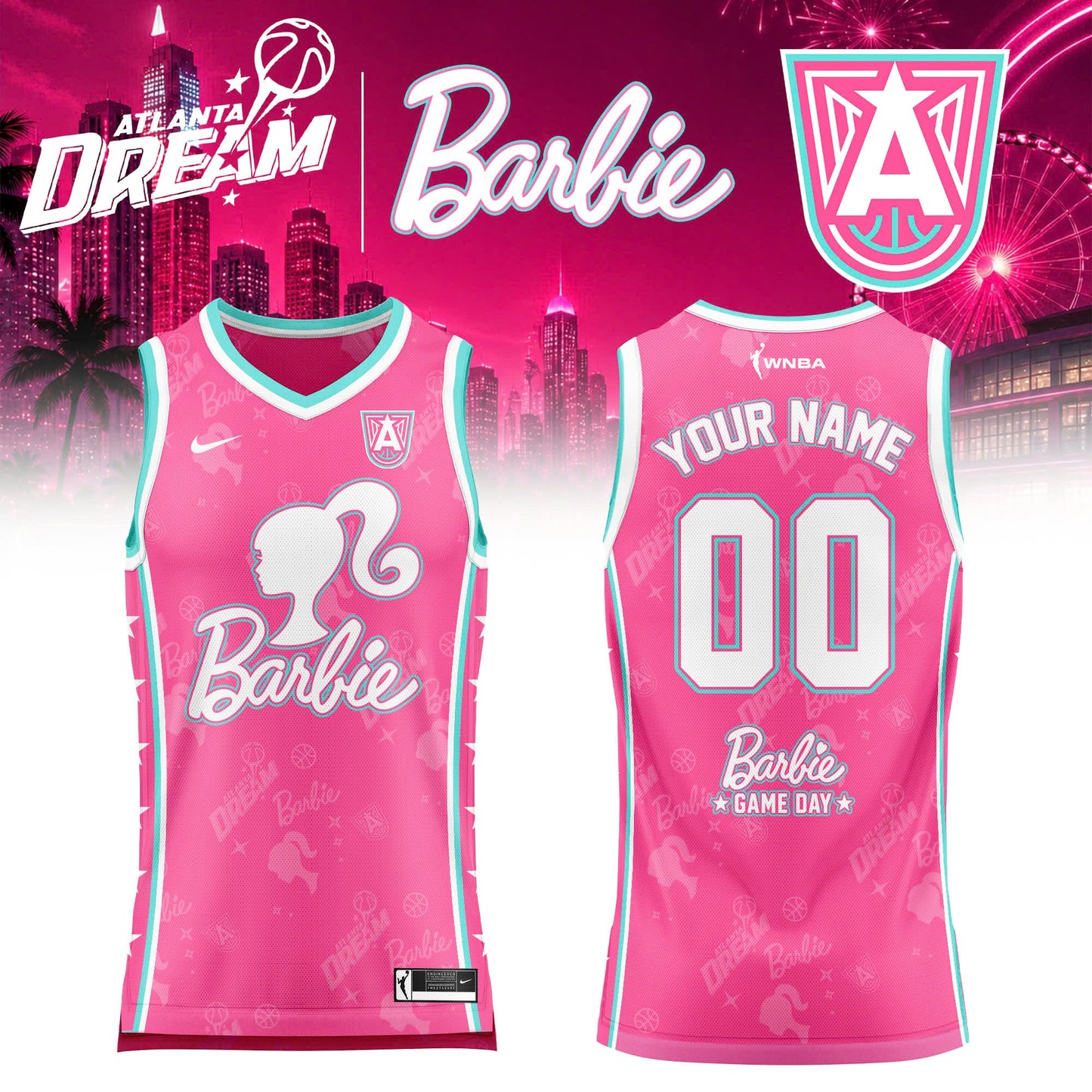 WNBA x Barbie Game Day 2026 Limited Edition Basketball Jersey