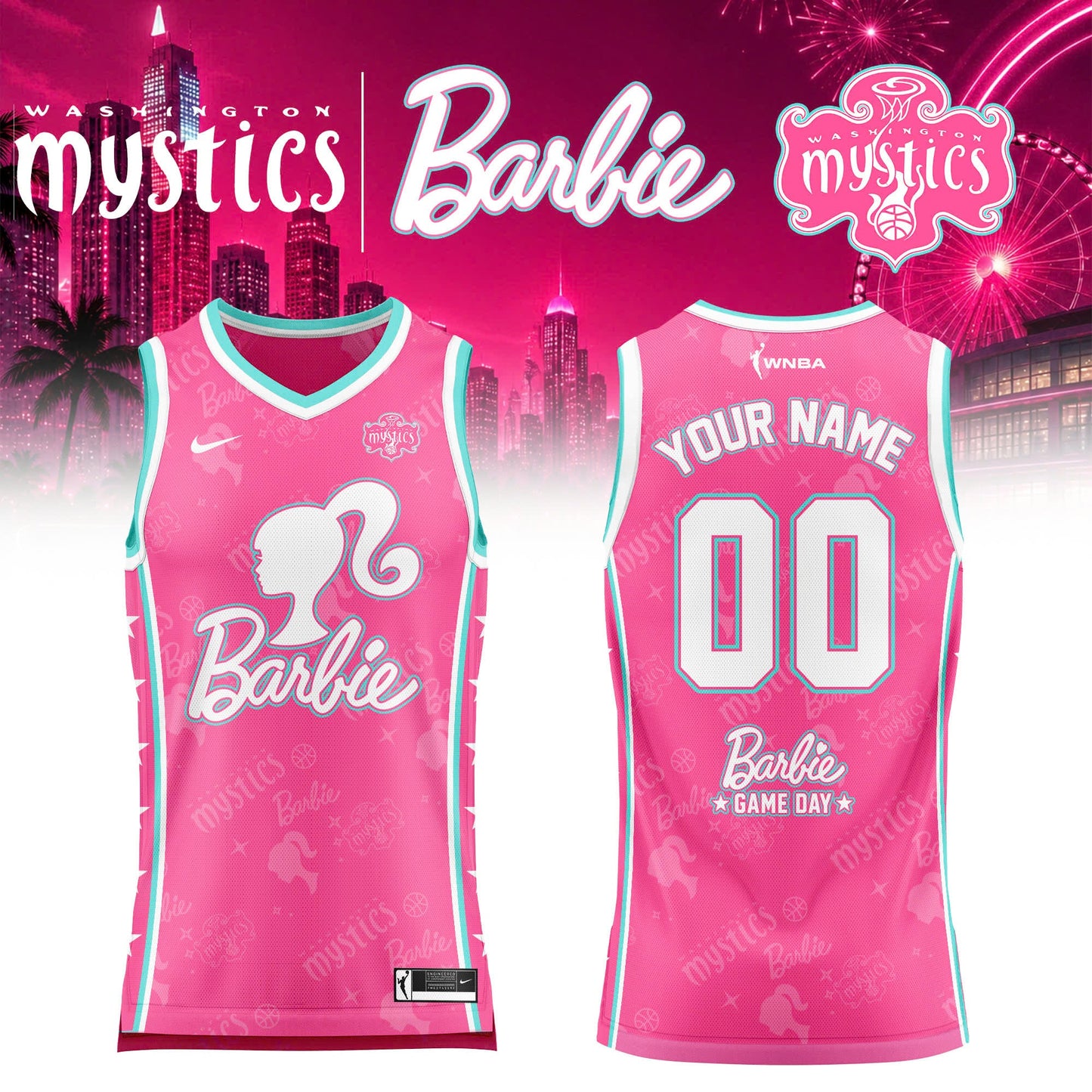WNBA x Barbie Game Day 2026 Limited Edition Basketball Jersey