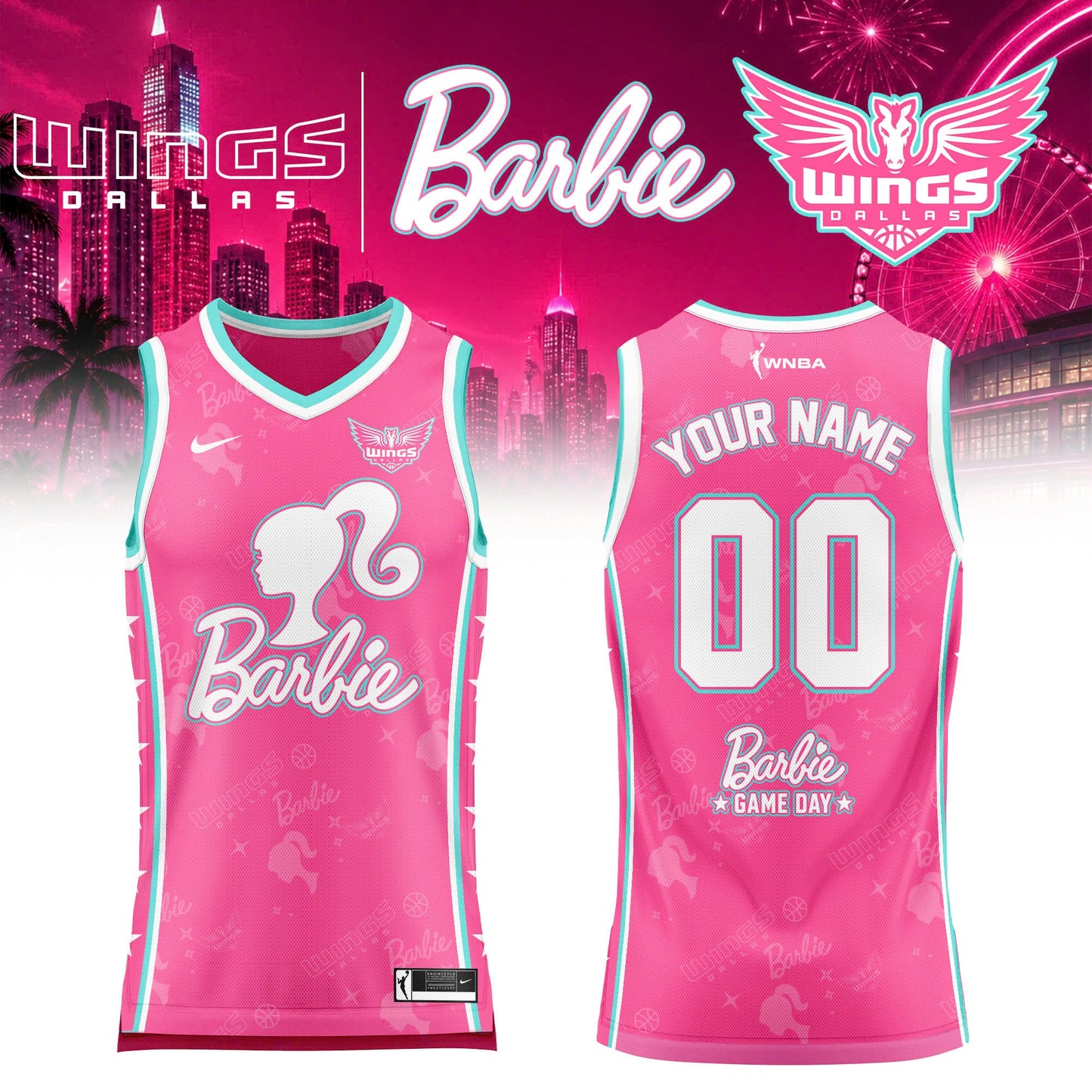 WNBA x Barbie Game Day 2026 Limited Edition Basketball Jersey
