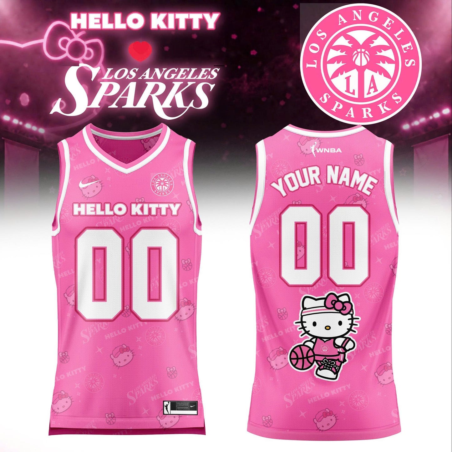 WNBA x Hello Kitty Game Day 2026 Limited Edition Basketball Jersey