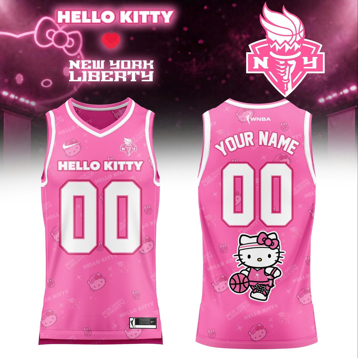 WNBA x Hello Kitty Game Day 2026 Limited Edition Basketball Jersey