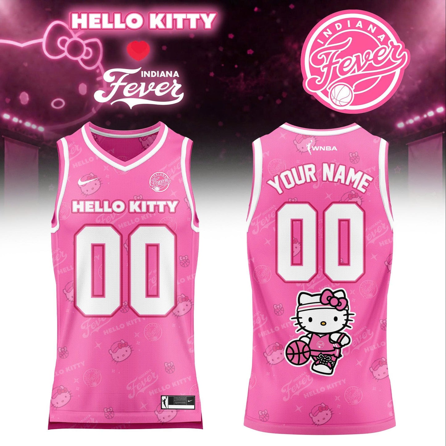 WNBA x Hello Kitty Game Day 2026 Limited Edition Basketball Jersey