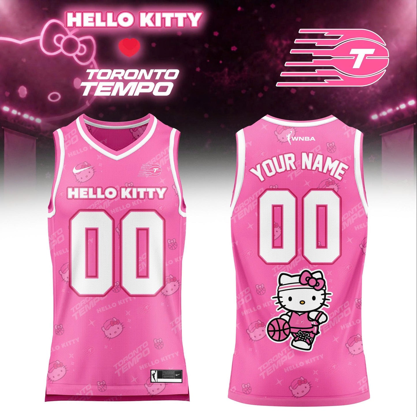 WNBA x Hello Kitty Game Day 2026 Limited Edition Basketball Jersey