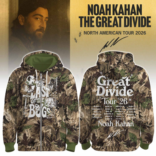 The Great Divide Tour Noah Kahan Limited Edition Zip Hoodie