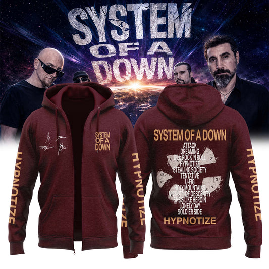 ,System of a Down “Europe / UK Stadium Tour 2026” Signature Limited Edition – Zip Hoodie