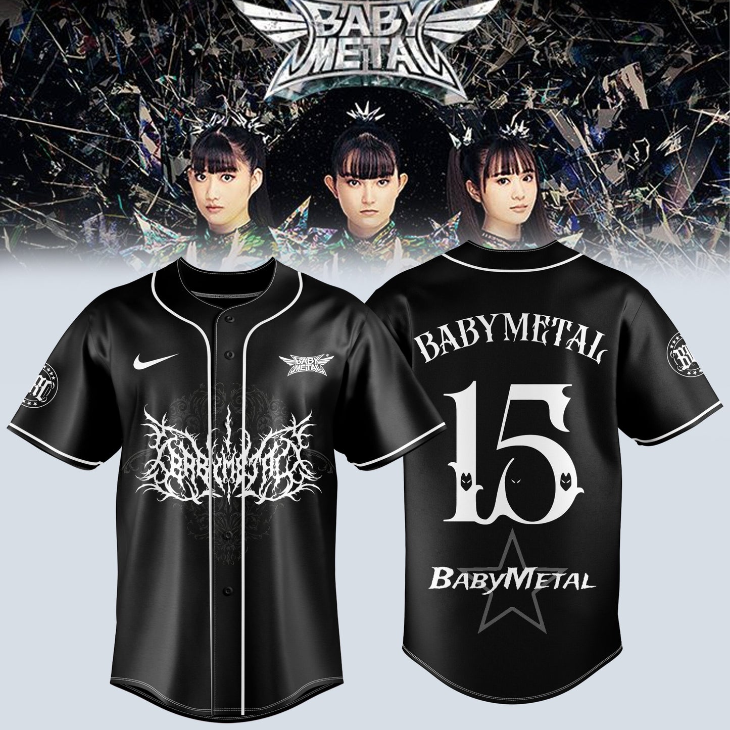 BbyMtl World Tour 2026 3D All-Over Print Baseball Jersey V3