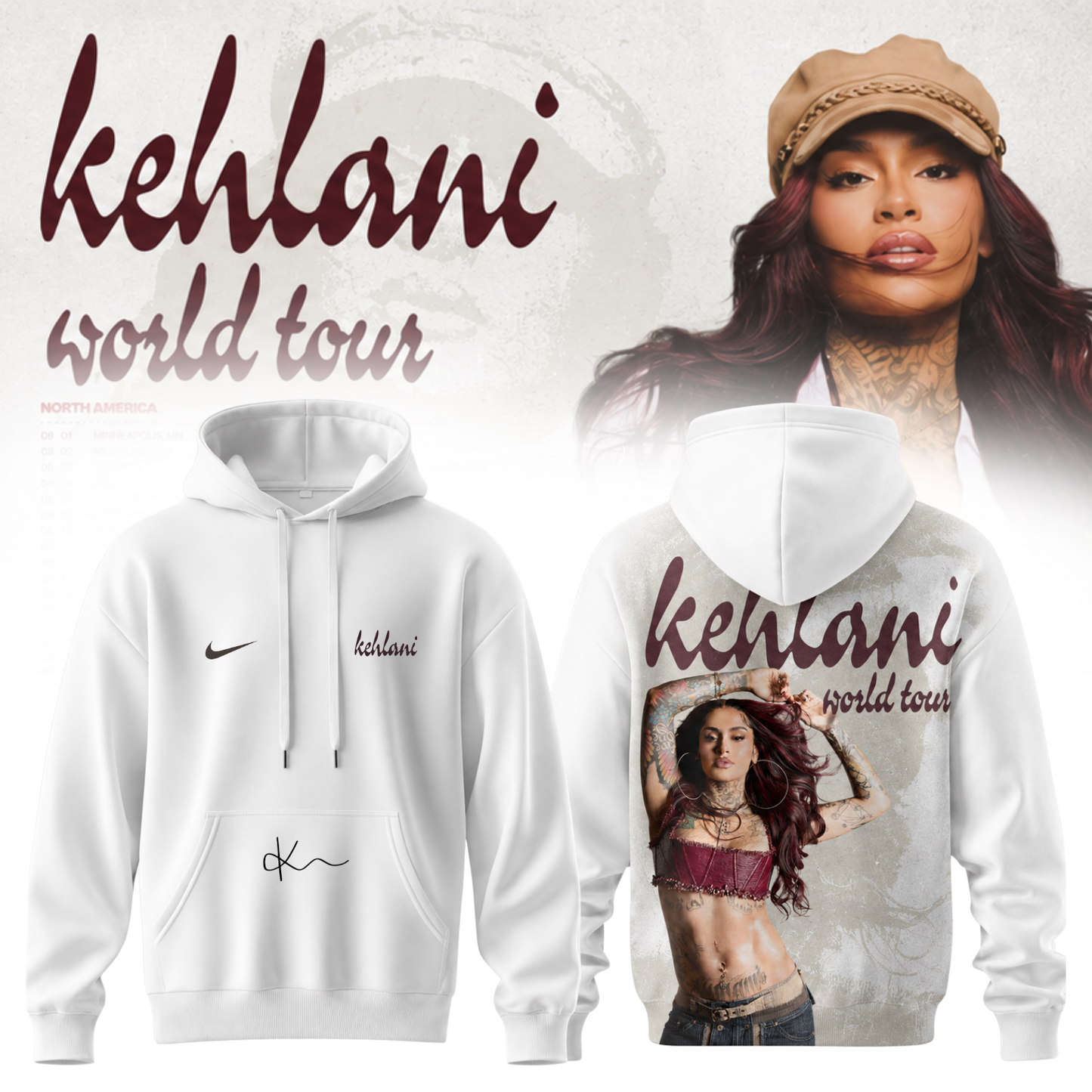 .Kehlani ”Kehlani World Tour ” Hoodie